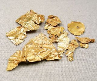 collectible ANCIENT ROMAN era HIGH KARAT GOLD jewelry parts, circa 200 