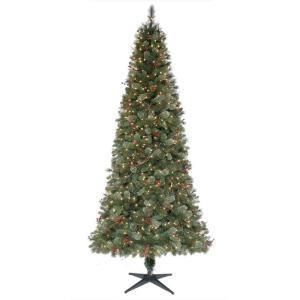 Martha Stewart Living 9 ft. Pre Lit Paley Pine Christmas Tree with 