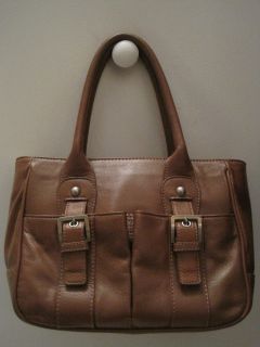 Lovely Audrey Brooke Genuine Leather Tote Handbag Excellent