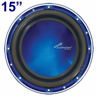 Audiopipe 15 Blue Dual Voice Coil High Powered Car Subwoofer TXX 