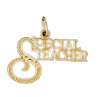 Dazzlers 14k Yellow Gold Special Teacher Charm 10711