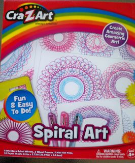 Kids Craft Kit Spiral Art Graphics Spin Art Geometric Ages 4 and Up 