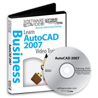 AutoDesk AutoCAD 2007 Training DVD 3D CAD design drafting modeling 