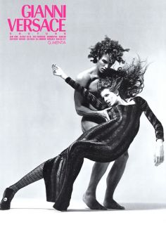   Versace ad featuring Stephanie Seymour, photographed by Richard Avedon