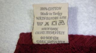 Chortex Windsor Burgundy 27x52 Egyptian Cotton Bath Towel