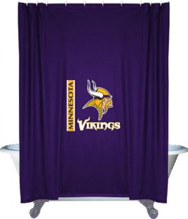 New NFL Minnesota Vikings Decorative Shower Curtain Football Bathroom 