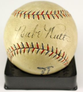 babe ruth lou gehrig dual signed baseball jsa you are viewing a 