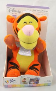   Plush Tigger Sings Singing Tiger 9 Sing Along Baby First Years
