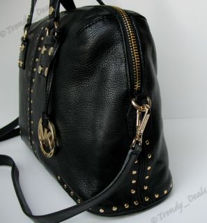 Michael Kors Astor Large Leather Satchel Tote Handbag Bag Continental 