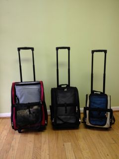 Pet Black Backpack with Wheels and Carseat