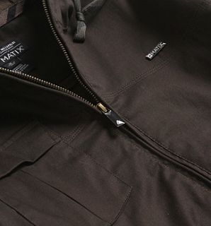 Matix Battery Hoodie Jacket Mens Dark Green Size L New Bomber Jacket 