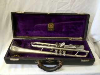 Ohio Band Instrument Co. The Regent Used Vintage Silver Plate Trumpet 