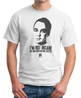 The Big Bang Theory TV Show not Insane Tested Sheldon T Shirt 2 Shirt 