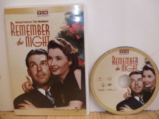 Remeber The Night DVD 2009 Barbara Stanwyck Fred MacMurray RARE