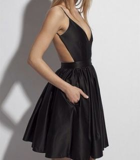 Contrarian Barbara Bib Dress Black 4 Small $399 Anthropologie  