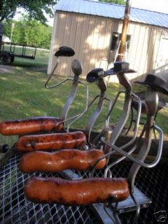 Deany’s Weenie Roaster BBQ Grilling Hotdogs Party Rack