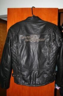 Harley Davidson Competition Menss Leather Jacket Medium