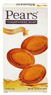 PEARS TRANSPARENT BAR SOAP 4.4 OZ 3 IN A BOX (PACK OF 2)6 BARS