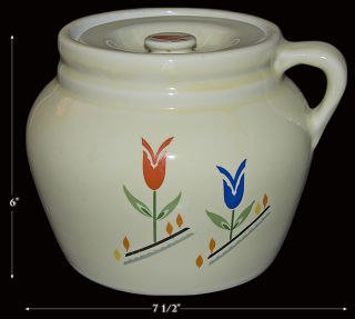 Hall China Piggly Wiggly New England 3 Bean Pot