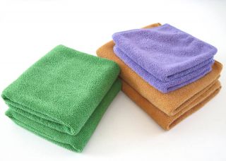 8PC Microfiber Cleaning Towels Set Tea Hand Bath Towels