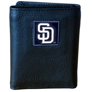 This officially licensed MLB Leather Tri Fold Wallet in a Tin is made 