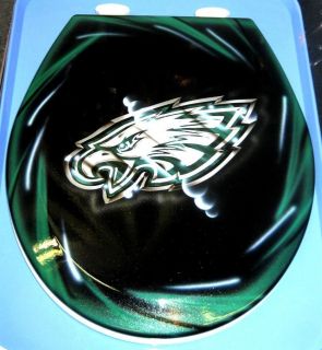    Eagles Custom Toilet Seat Cut Metal Airbrushed Bathroom NFL