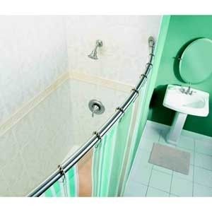   Shower Rod DN2130BN Brushed Nickel 36 to 60 More Space Bathroom