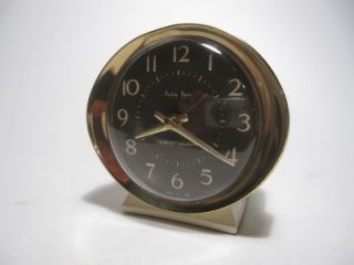 Vintage Westclox Baby Ben Key Wound Wind Up Metal Alarm Clock Black 