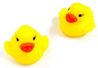 12 Mini Rubber Ducks Bath Toys Kids Pool Toy Duckies