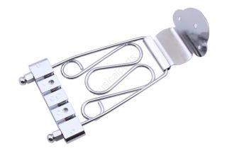 Replacement Chrome Wired Tailpiece For Bass Guitar 15mm Space