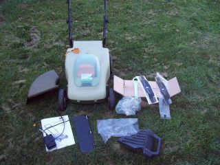 Neuton EM 5.1 Battery Operated Lawn Mower with Charger, Blades, and 