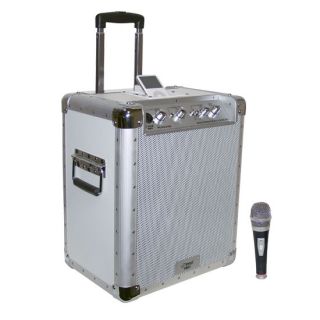 Battery Powered Portable PA System W/ iPod Docking Station & Wired 