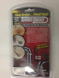 2packs Turbo Snake Drain Shower Tub Sink Hair Removal Cleaner Tool as 