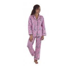BedHead NWT Extra Large Pink Grey Eiffel Tower Flannel Pajamas