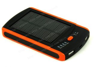 6000mAh Portable External Battery Solar Power Charger for Mobile Phone 