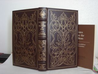    Library THE FLOWERS OF EVIL by Charles Baudelaire POEMS LEATHER MINT