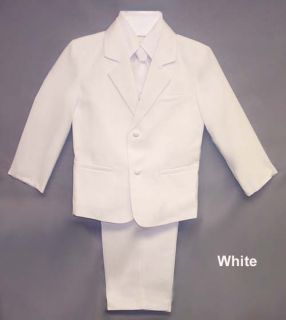 New Wholesale Lot 4 Packs of 5pc Boys White Suits Sizes 9 24 Months 