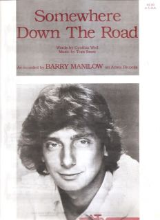 Sheet Music Somewhere Down The Road Barry Manilow 189