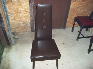 Vintage Antique Wooden Chair Unknown Date EST 1900 1950 Lift Storage 