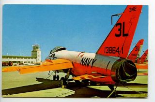 Beeville TX USNAS F 11 F Tiger Jet Postcard