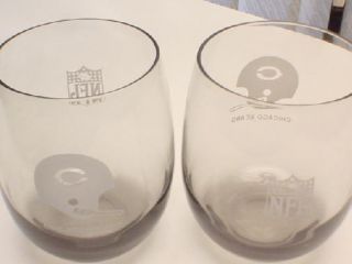 Vintage Chicago Bears NFL Glass Tumbler Memorobilia Barware