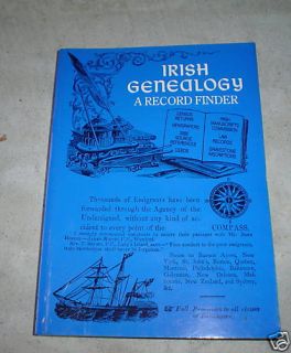1987 Book Irish Genealogy A Record Finder by DF Begley