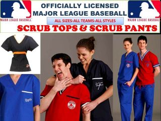 MLB Scrub Top MLB Scrub Pants MLB Scrubs All Teams MLB Baseball Scrubs 