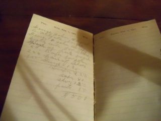   Diaries 1902 & 1905 Handwritten South Hadley Holyoke Belchertown Mass