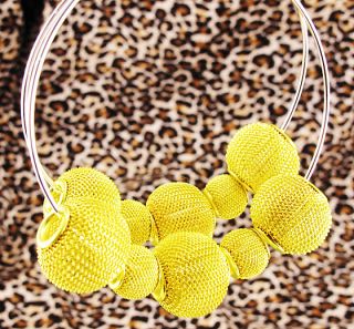   Dangle Circle 5pcs Yellow Basketball Wives Hoops Earrings