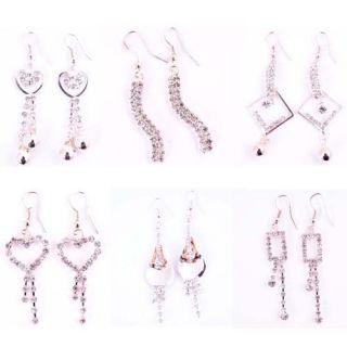   Cute Charm Bell Party Crystal Resin Dangle Earrings Jewelry