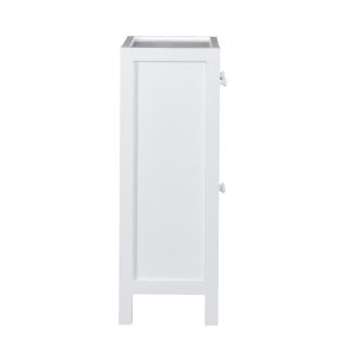 Wood Deluxe Towel Storage Cabinet For Bath Room   White
