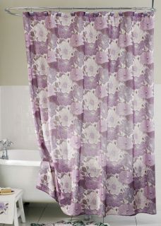   Poppy Flower Floral Bathroom Shower Curtain Bath Rug Towel Set