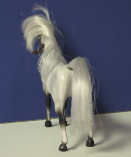 Battat Plastic Horse Light Gray Halter 3 1 2 Tall