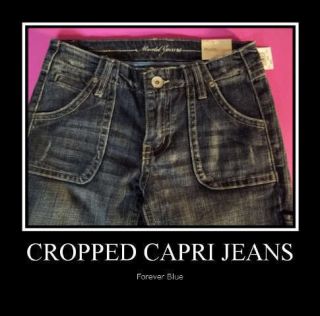 New Mudd Distressed Cropped Short Jean Capri Size 3